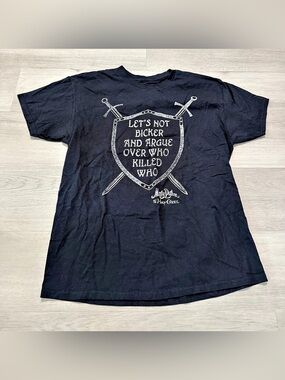 Monty Python & The Holy Grail Let’s Not Bicker and Argue T-Shirt Funny Mens Sz L